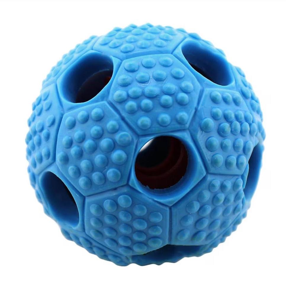 FurryFido Interactive Treat Dispensing Soccer Ball Dog Chew Toy