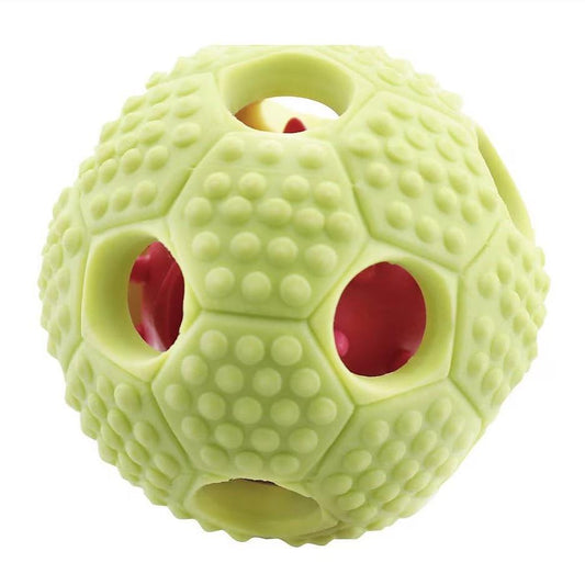 FurryFido Interactive Treat Dispensing Soccer Ball Dog Chew Toy