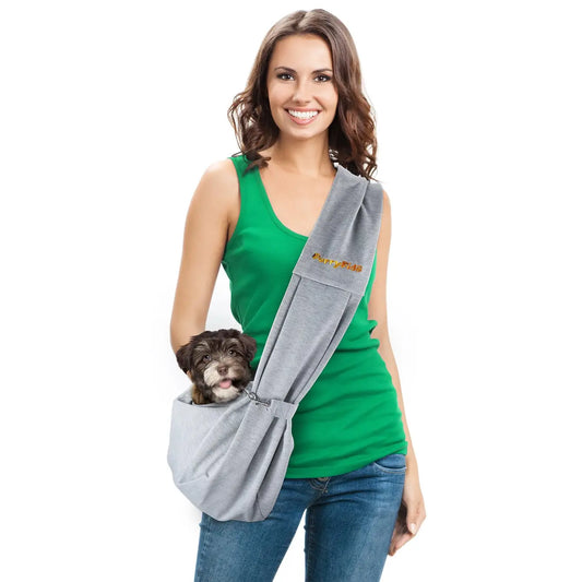 Furry Fido Classic Pet Sling - Grey Reversible Slings