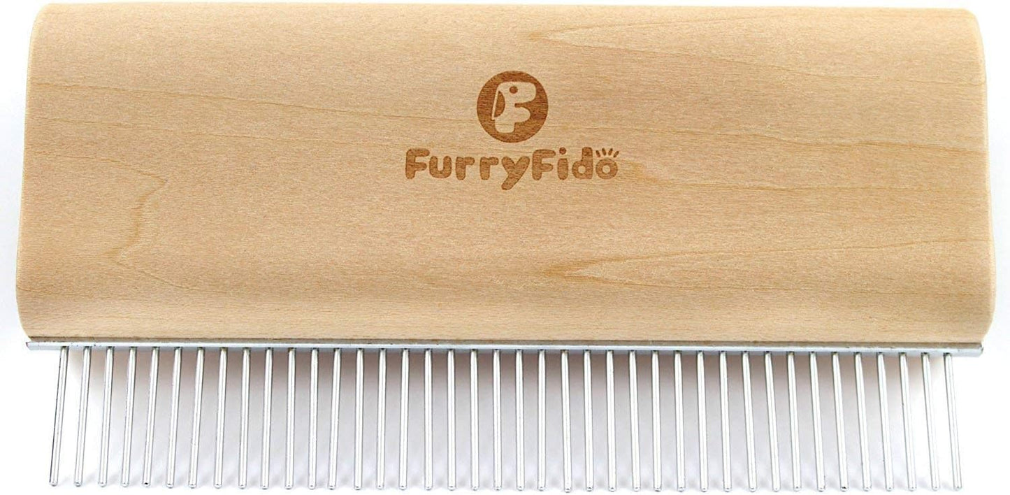 FurryFido Pet Deshedding & Grooming Brush (Long Hair)