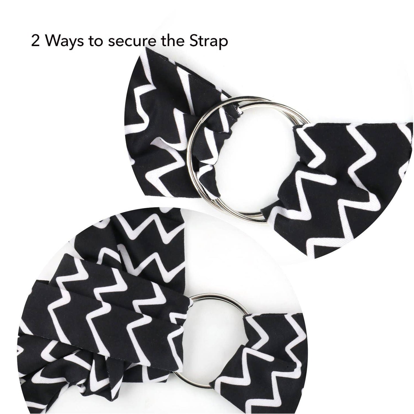 Furry Fido Adjustable Pocket Pet Sling - Chevron Black